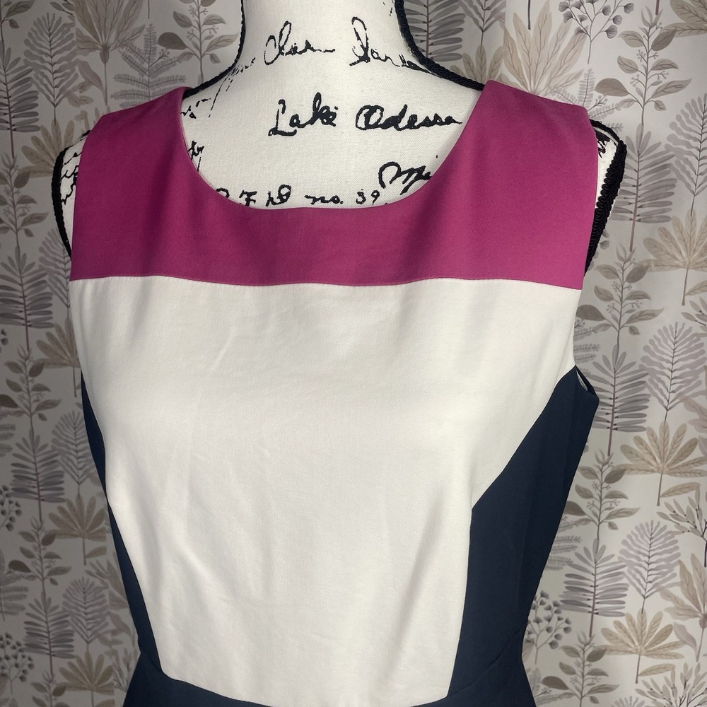 Antonio Melani Dress Colorblock Sleeveless Slimming Panels 8 - Picture 5 of 6